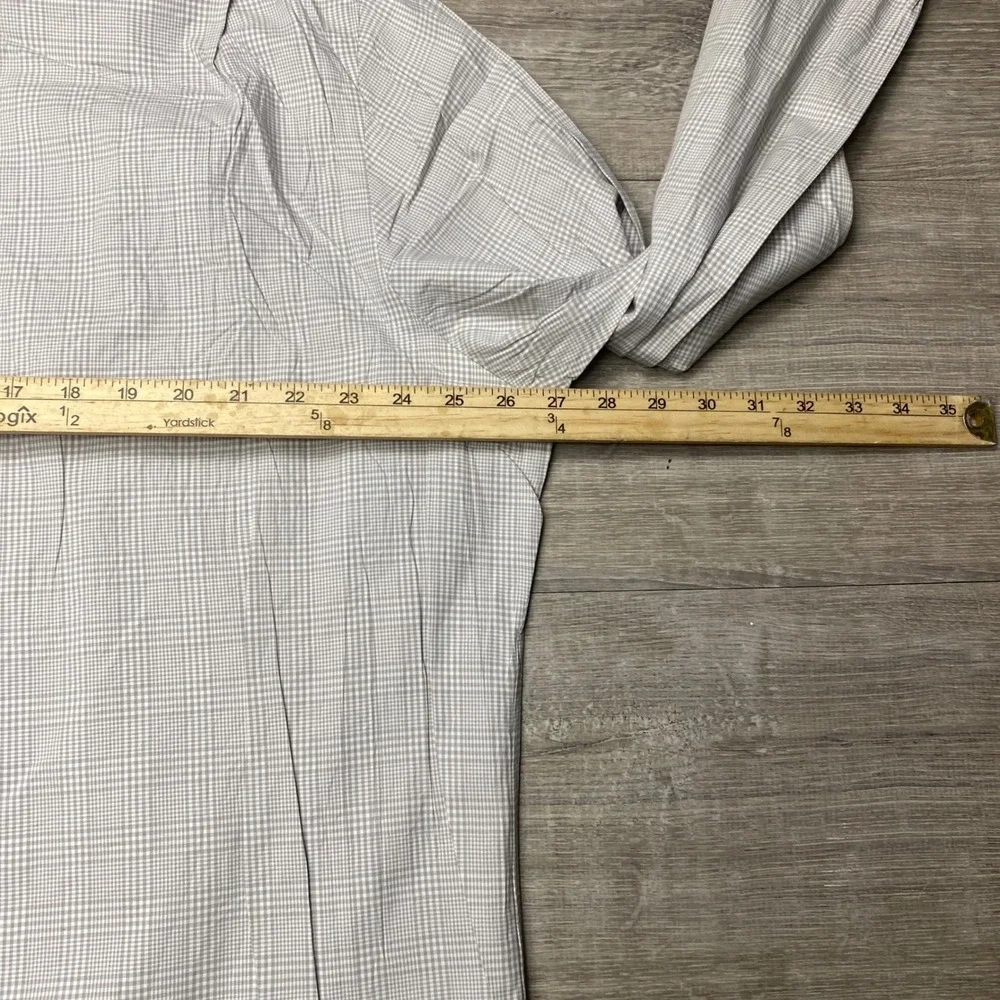 Polo Ralph Lauren Mens‎ XXL Classic Fit Glen Plaid Twill Shirt Grey Cotton